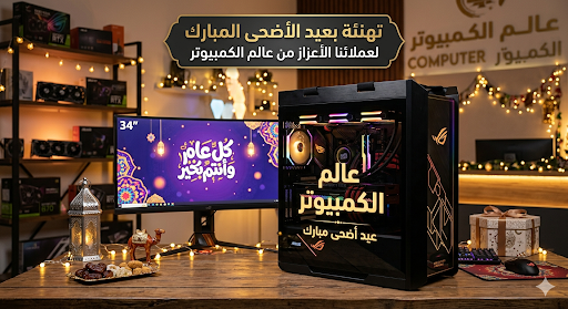 تهنئة بعيد الأضحى المبارك لعملائنا الأعزاء من عالم الكمبيوتر